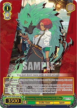 Giovanna: Special Operations Unit Officer (SP) (GGST/SX06-028SP SP) - Guilty Gear -Strive-