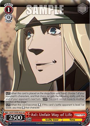 Axl: Unfair Way of Life (SR) (GGST/SX06-062S SR) - Guilty Gear -Strive-