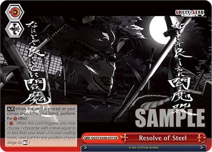Resolve of Steel (GGST/SX06-077 CR) - Guilty Gear -Strive-
