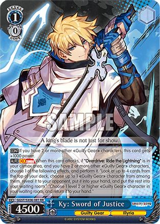 Ky: Sword of Justice (GGST/SX06-081 RR) - Guilty Gear -Strive-
