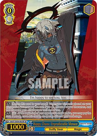 Happy Chaos: Unpredictable Menace (SP) (GGST/SX06-083SP SP) - Guilty Gear -Strive-
