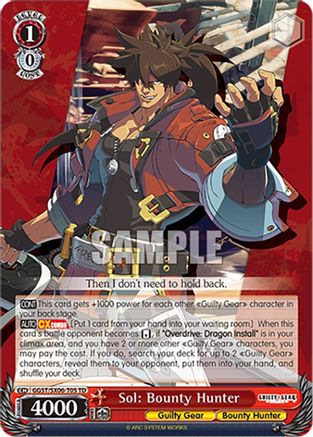 Sol: Bounty Hunter (GGST/SX06-T05 TD) - Guilty Gear -Strive-