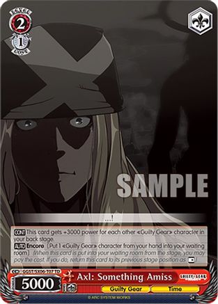 Axl: Something Amiss (GGST/SX06-T07 TD) - Guilty Gear -Strive-