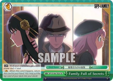 Family Full of Secrets (SPY/S106-TE20 TD) - SPY x FAMILY