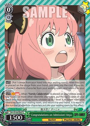 Congratulations on Admission! Anya (SPY/S106-E047 C) - SPY x FAMILY