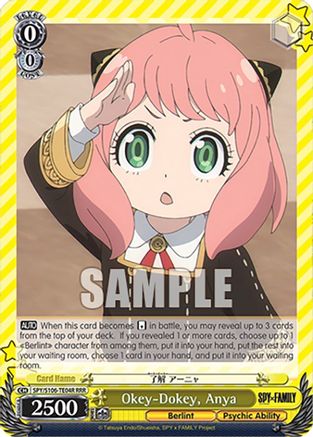 Okey-Dokey, Anya (RRR) (SPY/S106-TE04R RRR) - SPY x FAMILY