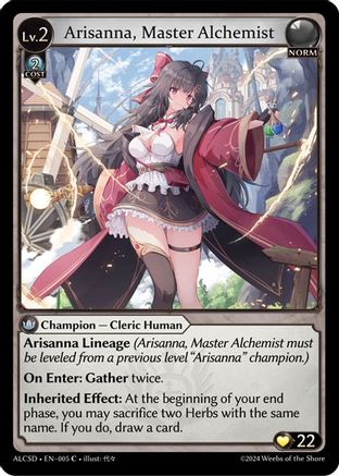 Arisanna, Master Alchemist (005) - Alchemical Revolution Starter Decks
