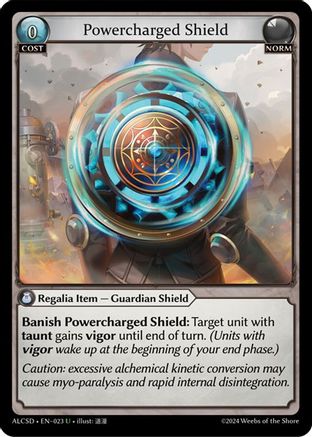 Powercharged Shield (023) - Alchemical Revolution Starter Decks