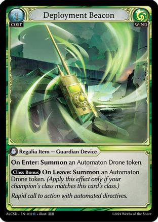 Deployment Beacon (032) - Alchemical Revolution Starter Decks Foil