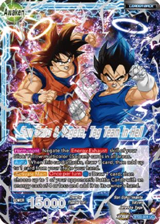 Son Goku // Son Goku & Vegeta, Tag Team in Hell (2023 Championship Finals) (BT22-031) - Tournament Promotion Cards Foil