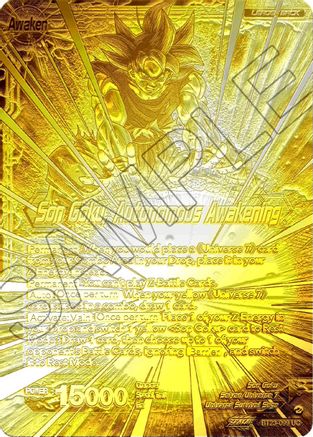 SSB Son Goku // Son Goku, Autonomous Awakening (2023 Championship Finals) (Gold Metal Foil) (BT23-099) - Tournament Promotion Cards Foil