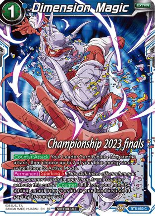 Dimension Magic (2023 Championship Finals Celebration Pack) (BT5-050) - Tournament Promotion Cards Foil