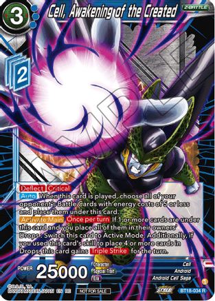 Cell, Awakening of the Created (2023 Championship Finals Zenkai Premium Pack) (BT18-034) - Tournament Promotion Cards Foil