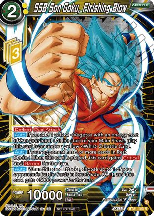 SSB Son Goku, Finishing Blow (2023 Championship Finals Zenkai Premium Pack) (BT21-103) - Tournament Promotion Cards Foil