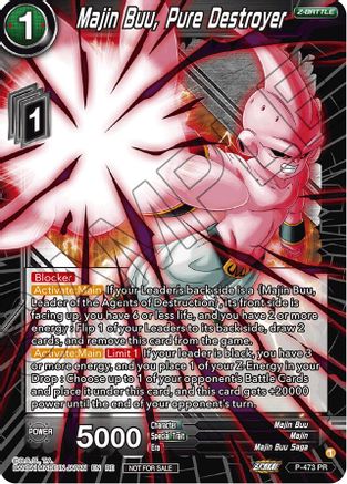 Majin Buu, Pure Destroyer (2023 Championship Finals Zenkai Premium Pack) (P-473) - Tournament Promotion Cards Foil
