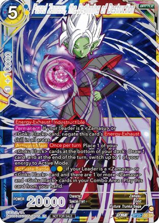 Fused Zamasu, the Beginning of Destruction (Championship 2023 Reward Alternate Art Card Set) (Holo) (BT23-133) - Tournament Promotion Cards Foil