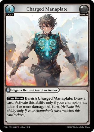 Charged Manaplate (003) - Promotional Cards Foil