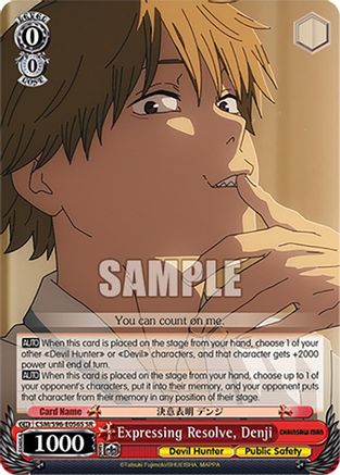 Expressing Resolve, Denji (SR) (CSM/S96-E056S SR) - Chainsaw Man