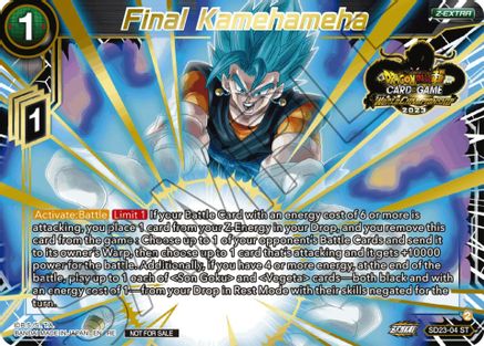Final Kamehameha (2023 World Championship Z-Extra Card Set) (SD23-04) - Tournament Promotion Cards Foil