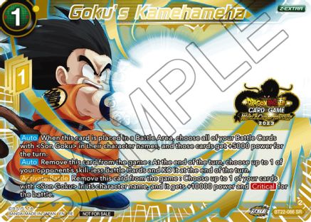 Goku's Kamehameha (2023 World Championship Z-Extra Card Set) (BT22-086) - Tournament Promotion Cards Foil