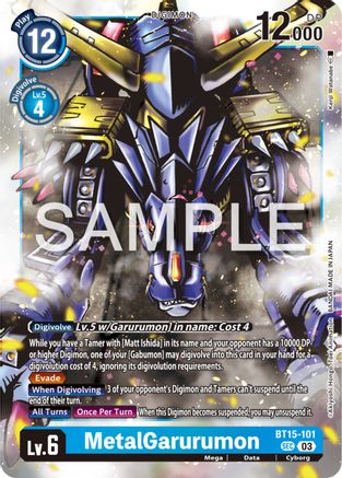 MetalGarurumon (BT15-101) - Exceed Apocalypse Foil