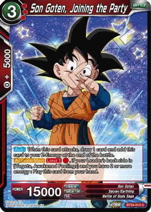 Son Goten, Joining the Party (BT24-012) - Beyond Generations