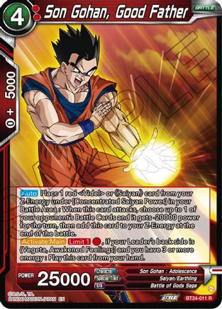 Son Gohan, Good Father (BT24-011) - Beyond Generations Foil