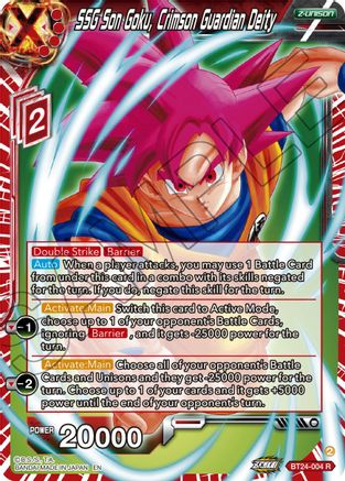 SSG Son Goku, Crimson Guardian Deity (BT24-004) - Beyond Generations Foil
