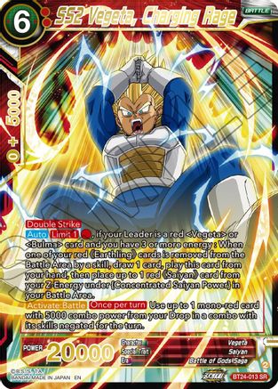 SS2 Vegeta, Charging Rage (BT24-013) - Beyond Generations Foil