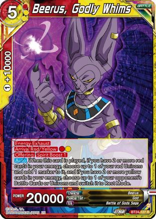 Beerus, Godly Whims (BT24-127) - Beyond Generations