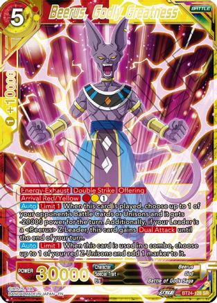 Beerus, Godly Greatness (BT24-128) - Beyond Generations Foil