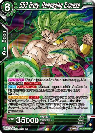SS3 Broly, Rampaging Express (BT24-074) - Beyond Generations