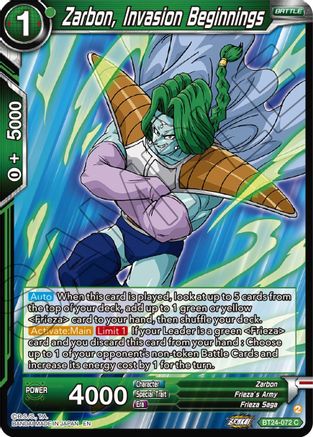 Zarbon, Invasion Beginnings (BT24-072) - Beyond Generations