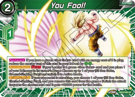 You Fool! (BT24-061) - Beyond Generations