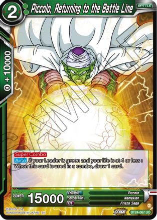 Piccolo, Returning to the Battle Line (BT24-067) - Beyond Generations