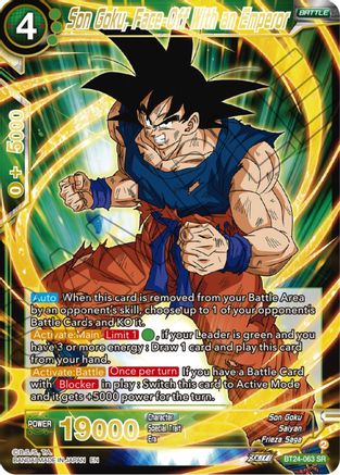 Son Goku, Face-Off With an Emperor (BT24-063) - Beyond Generations Foil