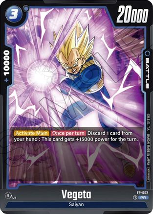 Vegeta - FP-002 (FP-002) - Fusion World Promotion Cards and Packs