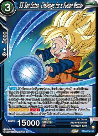 SS Son Goten, Challenge for a Fusion Warrior (BT24-034) - Beyond Generations Foil