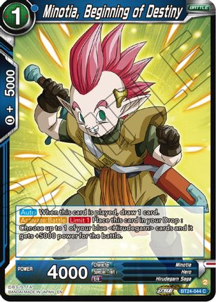 Minotia, Beginning of Destiny (BT24-044) - Beyond Generations Foil