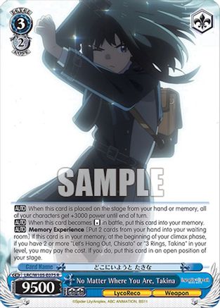 No Matter Where You Are, Takina (LRC/W105-E075 R) - Lycoris Recoil