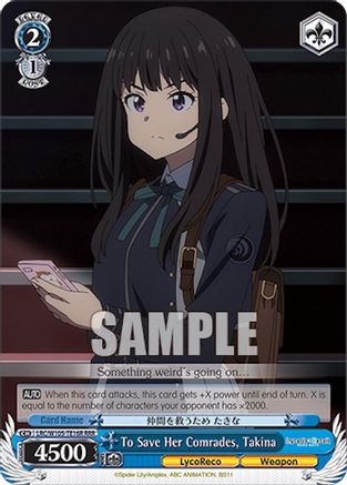 To Save Her Comrades, Takina (RRR) (LRC/W105-TE16R RRR) - Lycoris Recoil