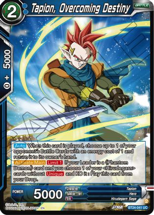 Tapion, Overcoming Destiny (BT24-041) - Beyond Generations Foil
