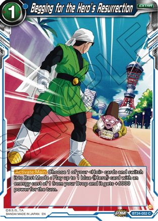 Begging for the Hero's Resurrection (BT24-052) - Beyond Generations