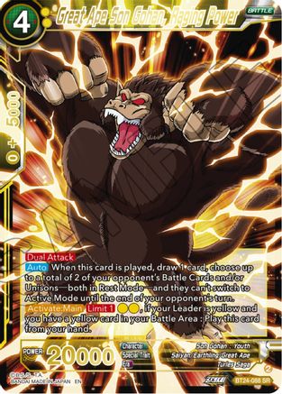 Great Ape Son Gohan, Raging Power (BT24-088) - Beyond Generations Foil
