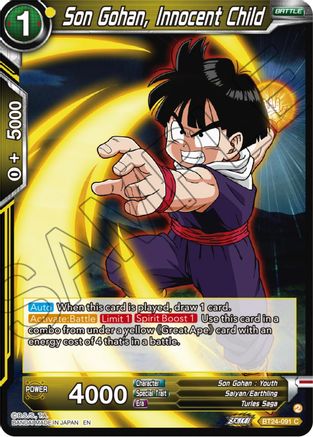 Son Gohan, Innocent Child (BT24-091) - Beyond Generations Foil