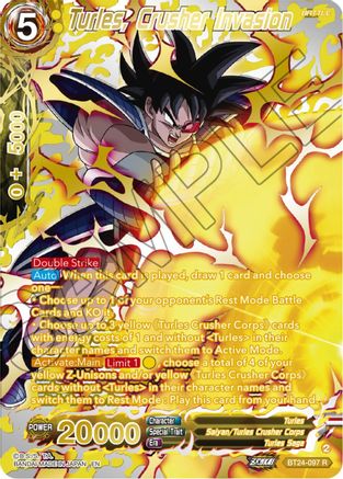 Turles, Crusher Invasion (Collector Booster Gold) (BT24-097) - Beyond Generations Foil