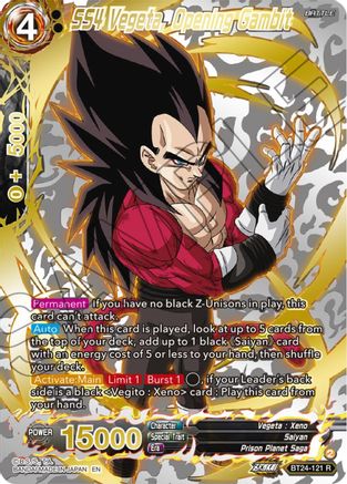 SS4 Vegeta, Opening Gambit (Collector Booster Gold) (BT24-121) - Beyond Generations Foil