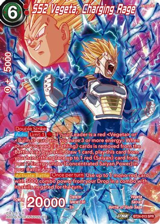 SS2 Vegeta, Charging Rage (SPR) (BT24-013) - Beyond Generations Foil