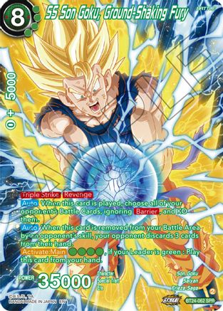 SS Son Goku, Ground-Shaking Fury (SPR) (BT24-062) - Beyond Generations Foil