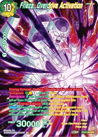 Frieza, Overdrive Activation (SPR) (BT24-133) - Beyond Generations Foil